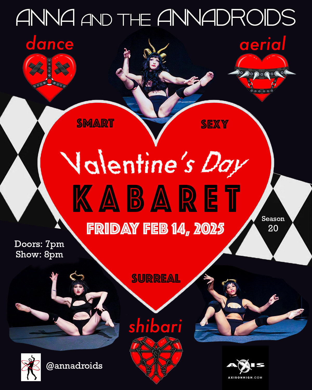 02/14 Anna & the Annadroids Annual Valentines Cabaret